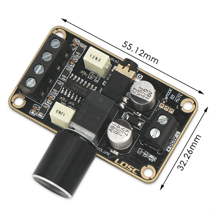 Audio Amplifier Board Pam8406 Digital Power 5W+5W Immersion Gold Stereo Amp 2.0 Dual Channel Mini Class D Dc5 | Электроника