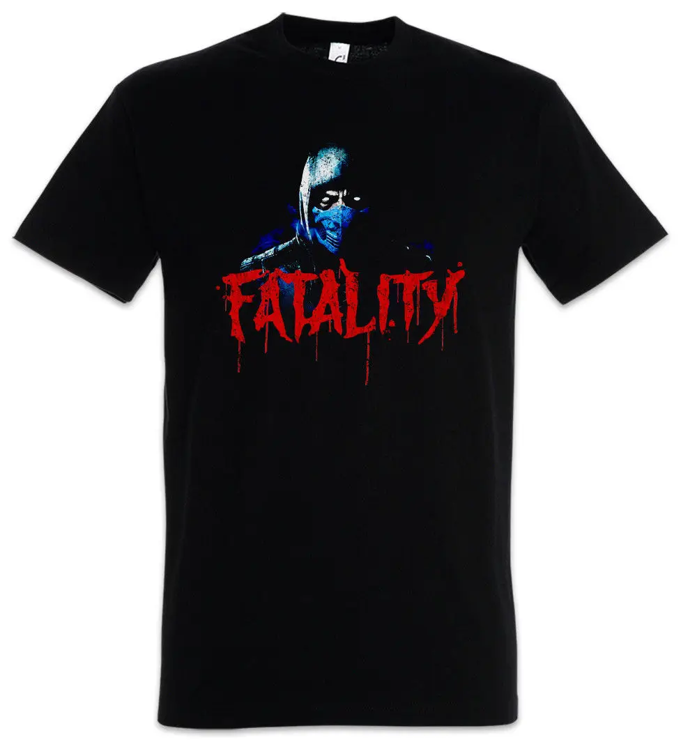 Винтажная Футболка Sub-Zero Fatality-футболка Скорпион Raiden Mortal Kombat 2019 модные брендовые
