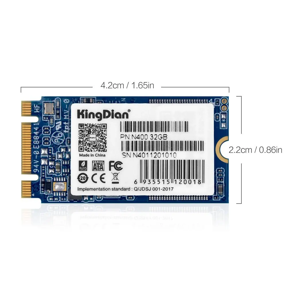 BLEL Hot KingDian M.2 NGFF M.2 2242 2280 твердотельный диск для настольных ПК и MacPro(N400 32 Гб 42 мм