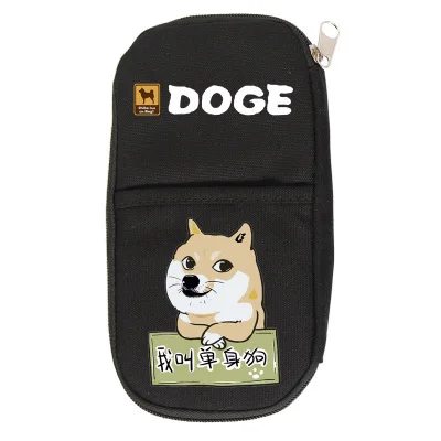 Style 8 Doge с милой собачкой корги Косплей Shiba «Лисья Секретная служба»(Inu Хаски для мальчиков и девочек с героями мультфильма кошелек Карандаш Чехол школьные принадлежности сумки студент подарок - Цвет: Style 8