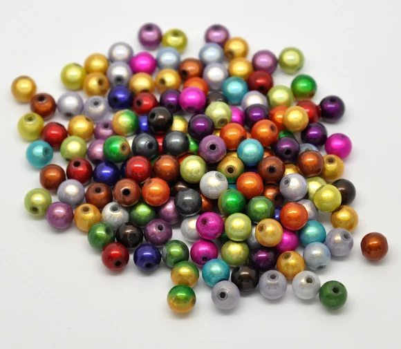 Круглые акриловые шарики DoreenBeads случайное чудо 8 мм 15 шт. | Украшения и аксессуары
