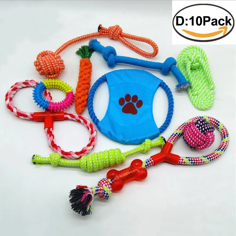 Жевательные игрушки для питомцев щенков собак подарочный набор веревка домашних