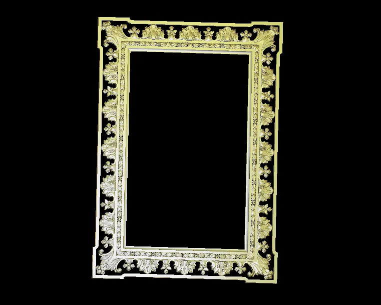 

digital file decor frame 3d model relief for cnc carving engraving in STL file format artcam type3 aspire E1