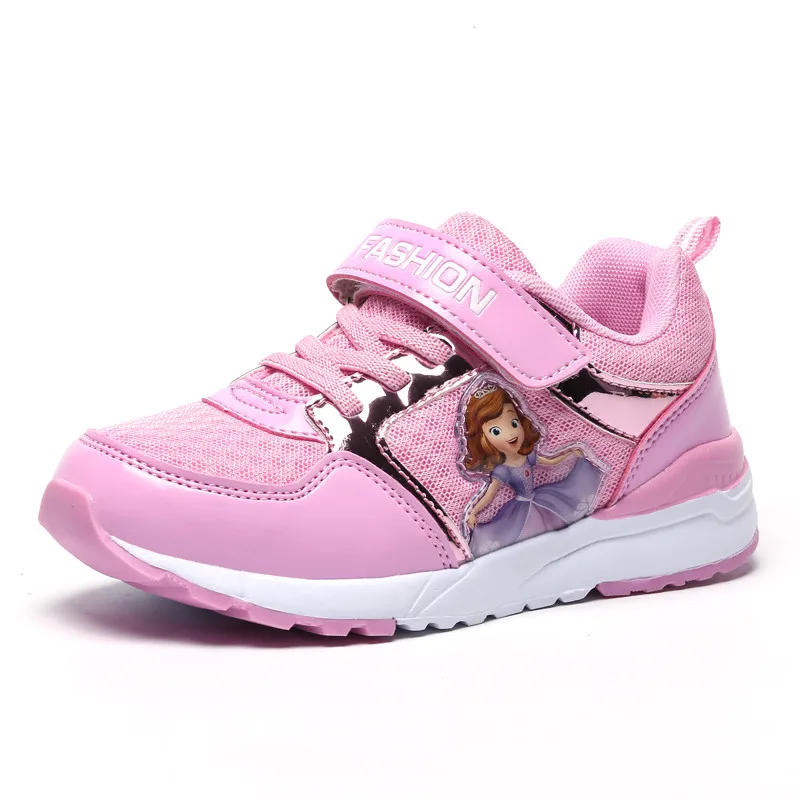 mesh pink PINSEN/ г.; Осенняя детская обувь; кроссовки для девочек; детские туфли принцессы для девочки; модная повседневная спортивная обувь; chaussure enfant - Цвет: mesh pink