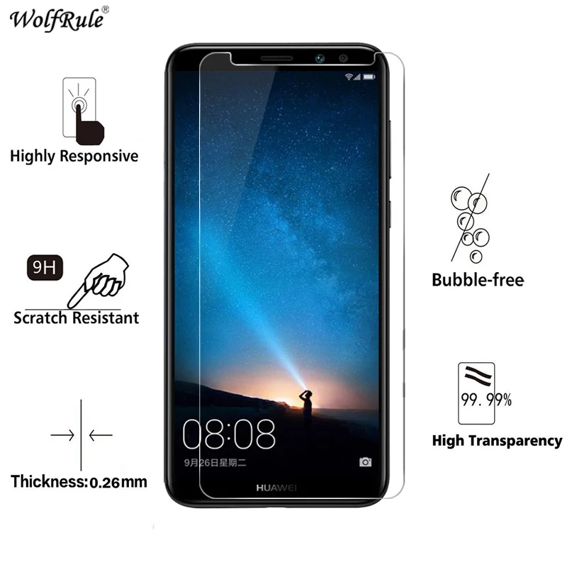 2 шт для стекла Huawei Nova 2i защита экрана закаленное стекло Mate 10 Lite пленка