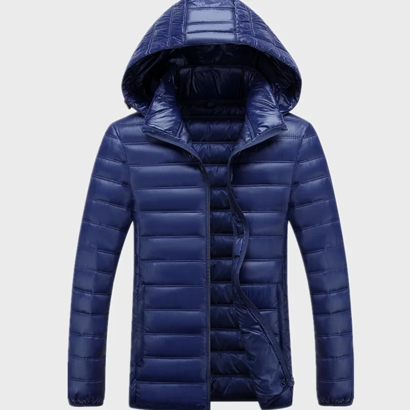 Зимние мужские теплые куртки с капюшоном большого размера 5XL 6XL 7XL Повседневная Куртка Свободная черная синяя красная куртка