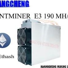 KUANGCHENG используется старый 80-90% Asic ETH и т. Д. Майнер Bitmain Antminer E3 190MH/S Ethash эфириум ETH горнодобывающая машина