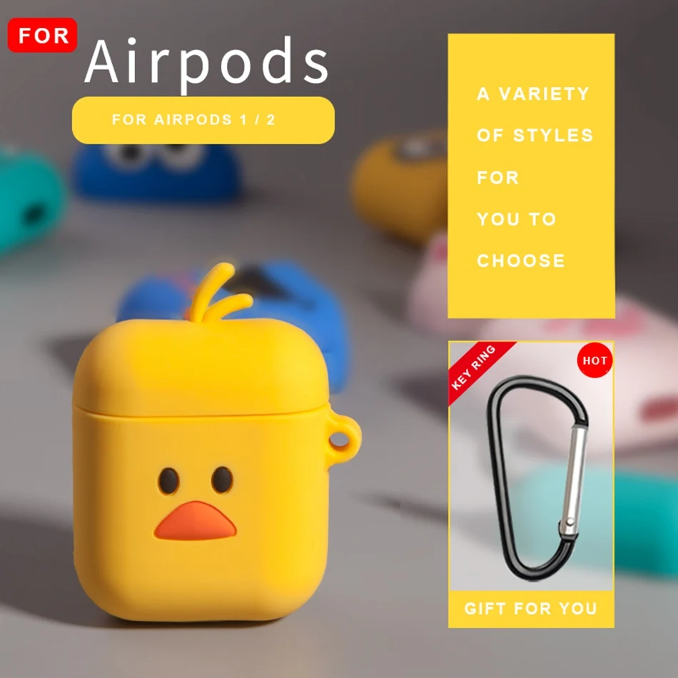 19V Для Airpods 2 чехол силиконовый чехол для Apple Air pods милый чехол для наушников 3D чехол для наушников Аксессуары для наушников - Цвет: 19V