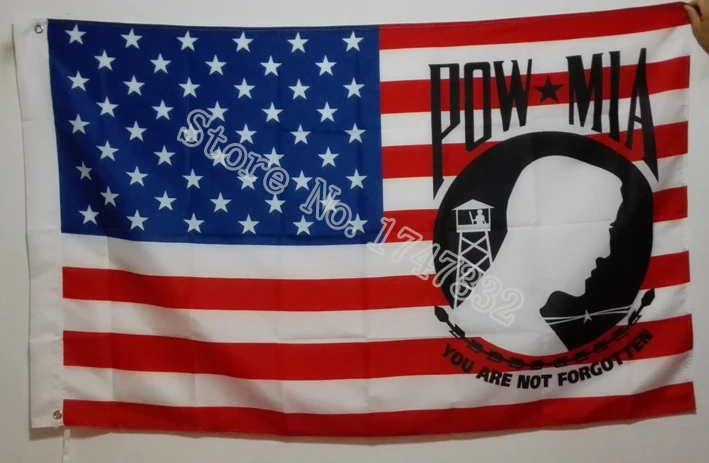 

POW MIA USA Flag You Are Never Forgotten Flag hot sell goods 3X5FT 150X90CM Banner brass metal holes
