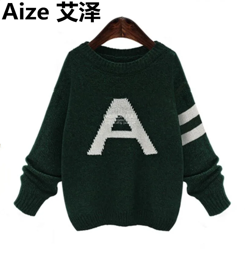 2018 Демисезонный Для женщин свитер Модные свободные пуловер с длинными рукавами