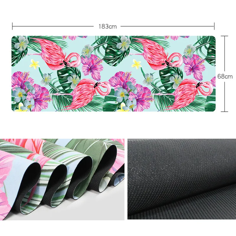 Коврик для йоги 1 мм Натуральная Резина замша нескользящий Сверхлегкий складной