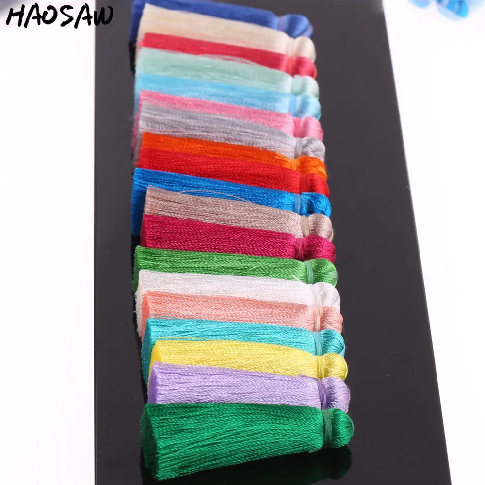 

45MM 4Pcs Silk Material Handmade Tassels Earrings Tassels For DIY Jewelry Findings/Women Accessories Making/Embellishments