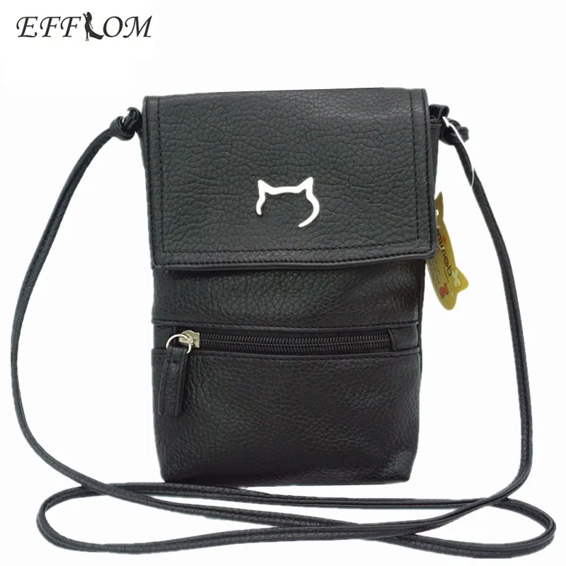 Новинка 2017 года Для женщин клапаном сумка небольшая плечо слинг Sailor Moon Cat