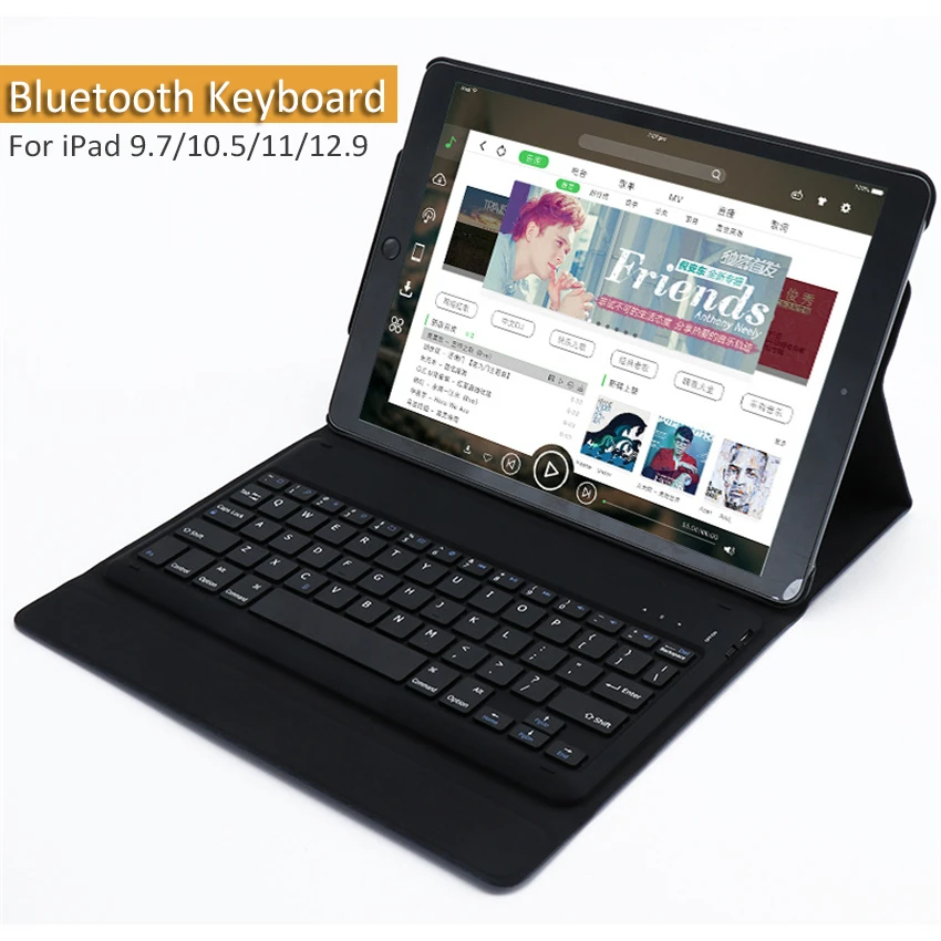Кожаный чехол с Bluetooth клавиатурой для 2018 ipad pro9.7/10/11/12. 9 Магнитный съемный