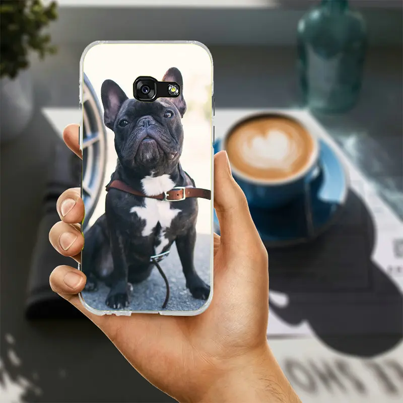 Французский бульдог щенок в масках Frenchie Мягкие силиконовые телефон чехлы для