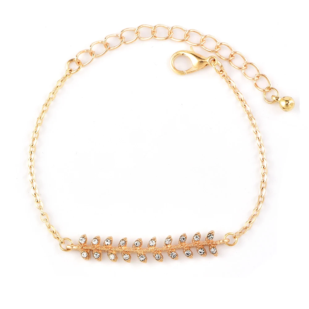 4 шт./компл. Женские Модные Изящные серьги с украшением в виде кристаллов лист на