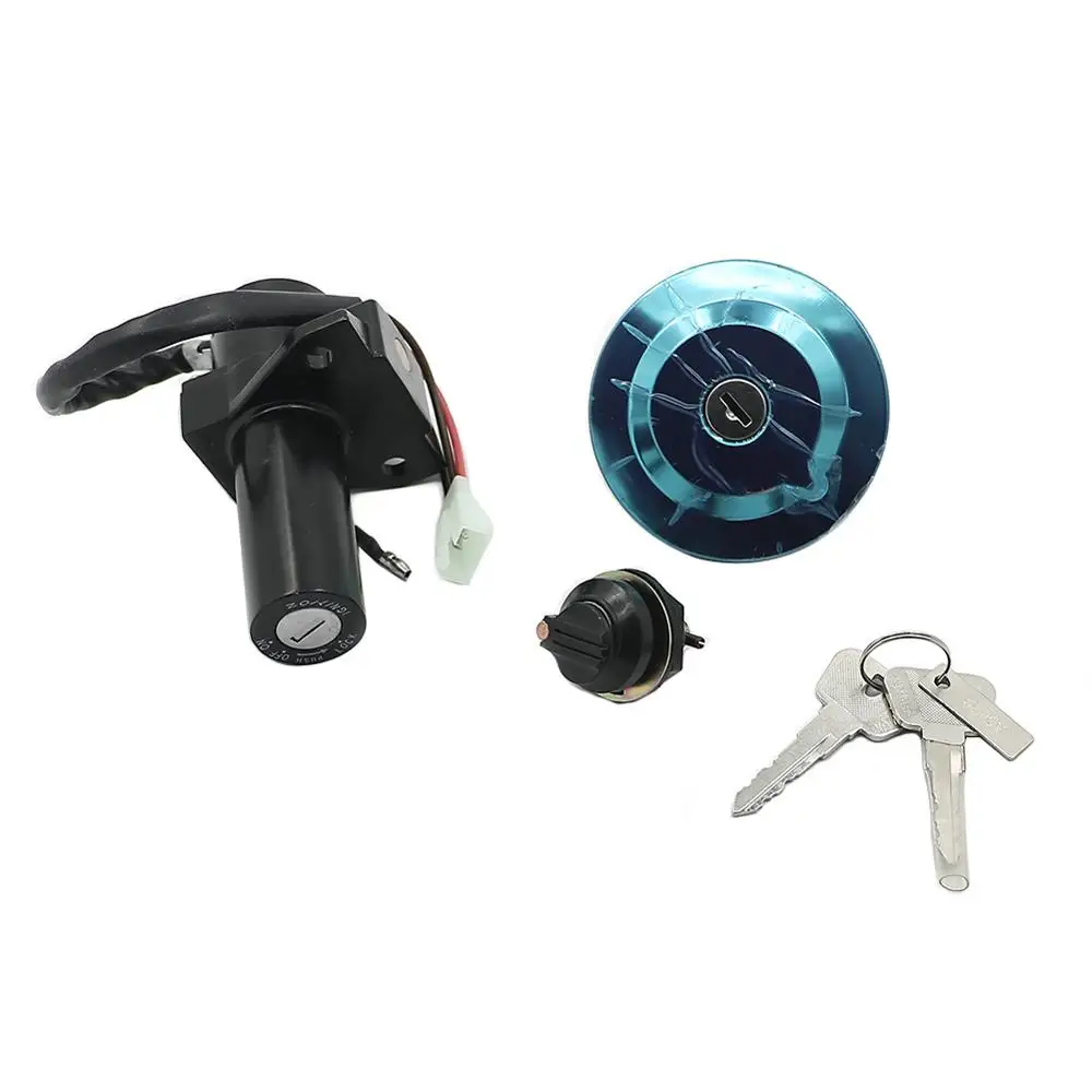 AUT OUTLETMotorcycle переключатель зажигания топливного газа крышка сиденья замок ключ
