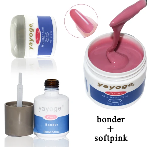 soft pink Yayoge УФ светодиодный Гель-лак для ногтей, Набор для творчества, лак для ногтей, кристально-Желейный, быстростроительный Гель-лак для наращивания ногтей - Цвет: soft pink