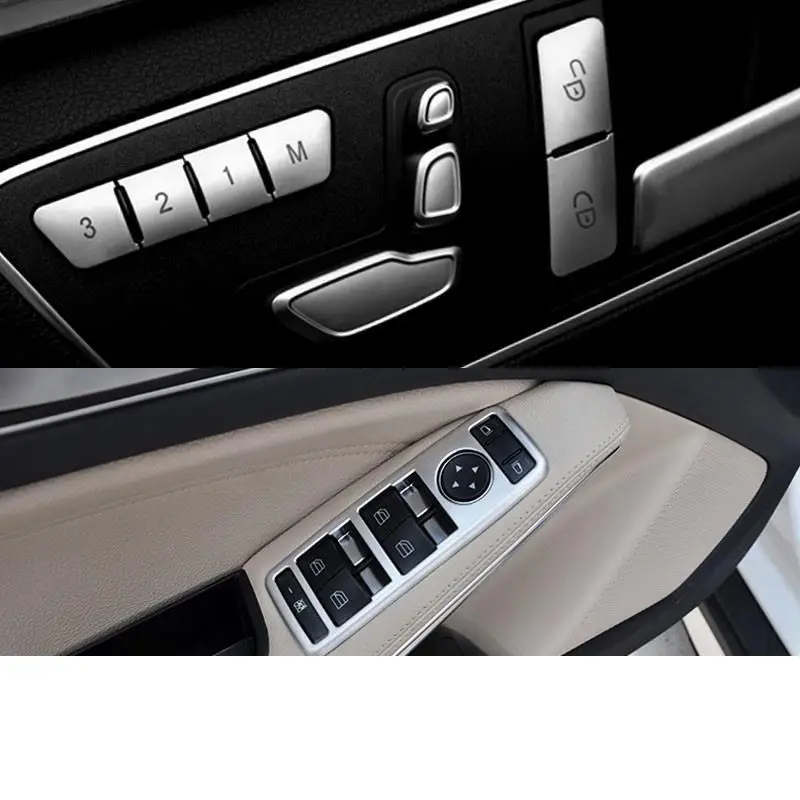 Window Seat Button Panel Interior Chromium Automovil Bright Sequins Modification Decoration 18 19 FOR Mercedes Benz GLE Class | Автомобили