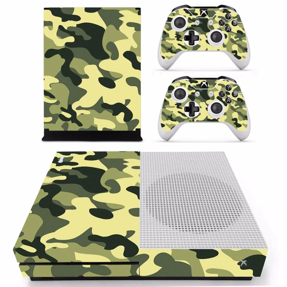 Камуфляжная наклейка для microsoft Xbox One S и 2 контроллера для Xbox One S Skins виниловая наклейка