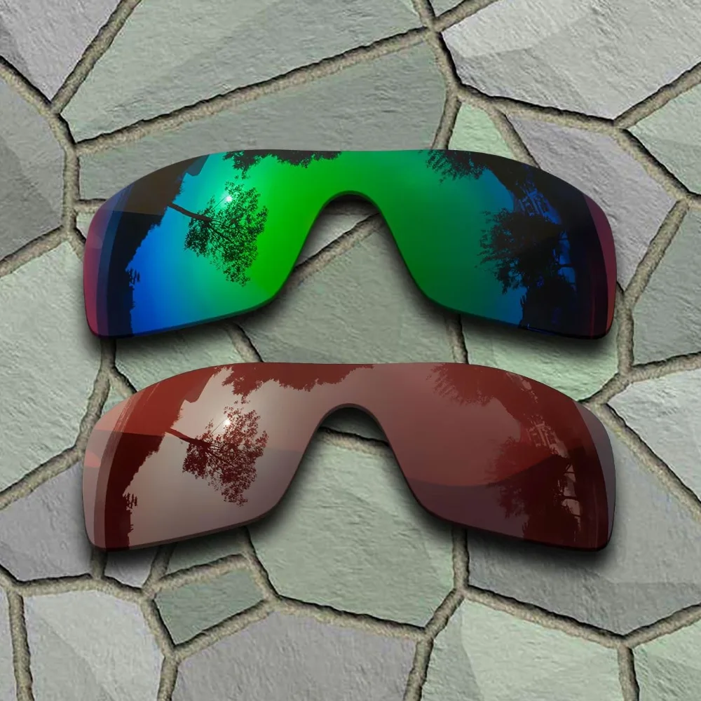 

Jade Green&Bronze Brown Sunglasses Polarized Replacement Lenses for Oakley Batwolf