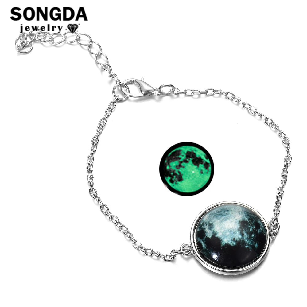 SONGDA 2018 модный флуоресцентный браслет цепочка для мужчин 12 видов круглые
