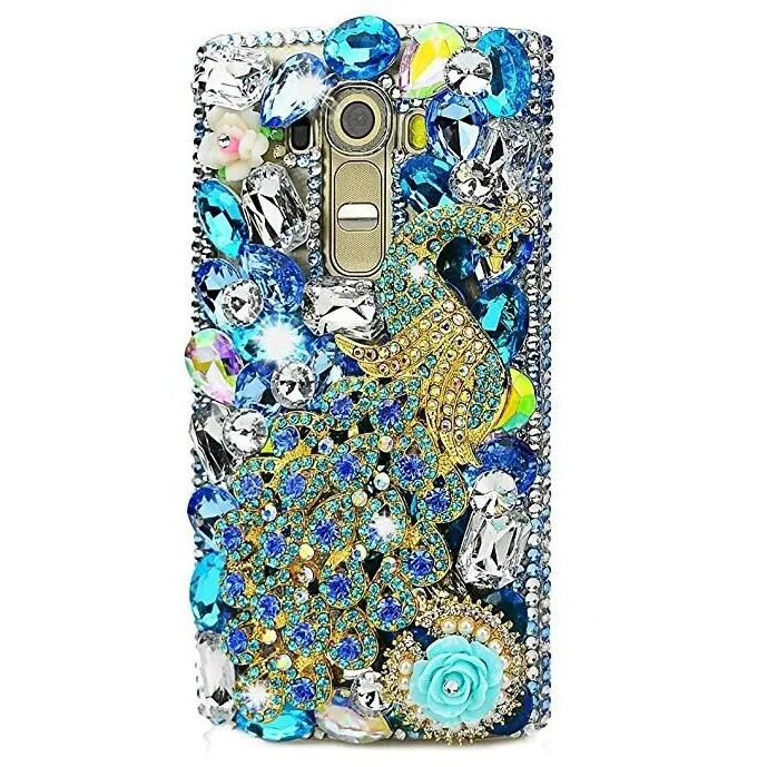 Чехол с павлином для Samsung Galaxy S10 Plus J4 J6 J7 J8 2018 Алмазный чехол Роскошный горный