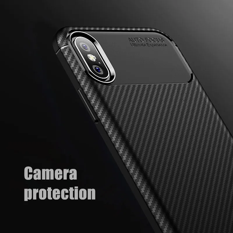 Модный мягкий чехол из углеродного волокна для iphone 6 plus 6s 7 8 8plus X XR XS Max телефона