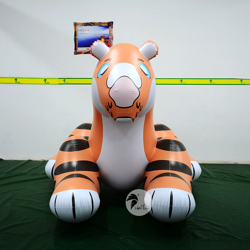 Производство в Китае Гуанчжоу гигантский надувной Тигр из ПВХ для