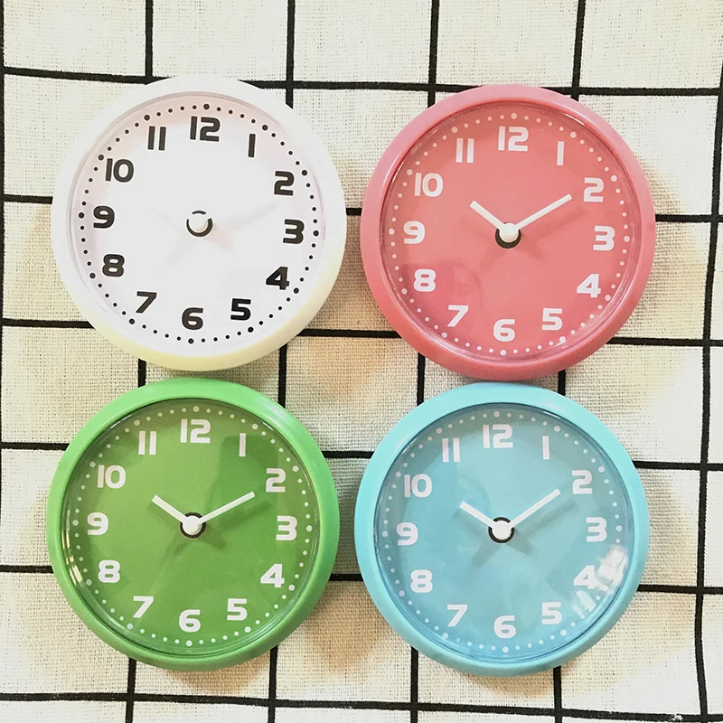 Простой магнит на холодильник дешевые кухонные настенные часы три цвета выбор
