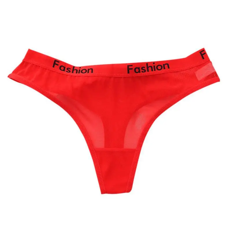 Красный Seamless Women Cotton G-string Underwear Women's Lingerie Thongs Female Panties Low Waist Ladies Intimates String Briefs - Цвет: Красный