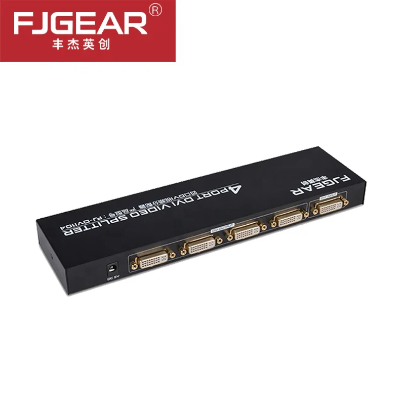 Сплиттер DVI 1x4 дистрибьютор 1 в 4 выхода сплиттер Divisor до Поддержка 1920x1200 1080P с