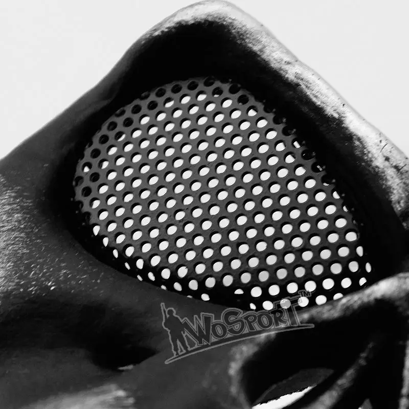 WOSPORT M02 Airsoft Пейнтбол Тактические CS маска полный и половина лицо Призрак Череп
