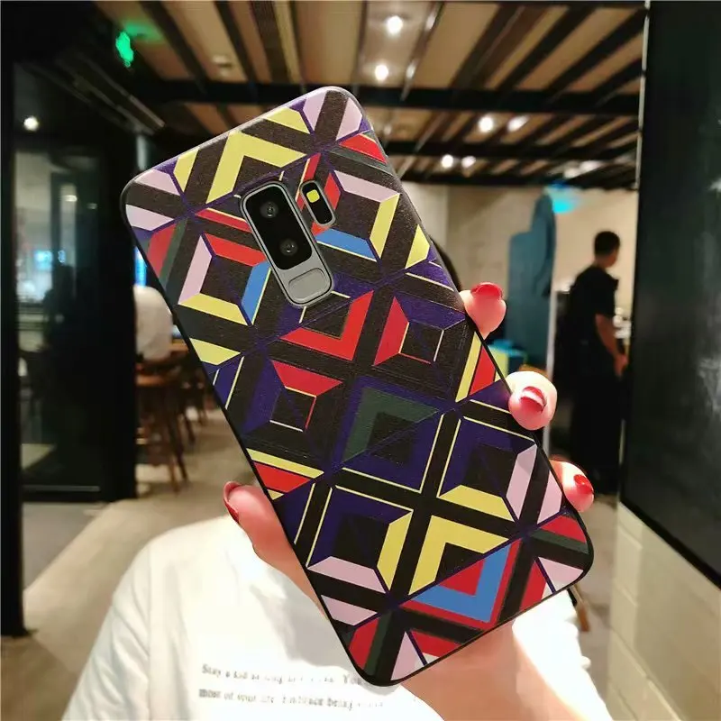 Силиконовый чехол для Samsung galaxy Note 9 8 S9 S8 Plus контрастный прошитый Huawei Honor 7A Pro 7 Mate 10 Y6