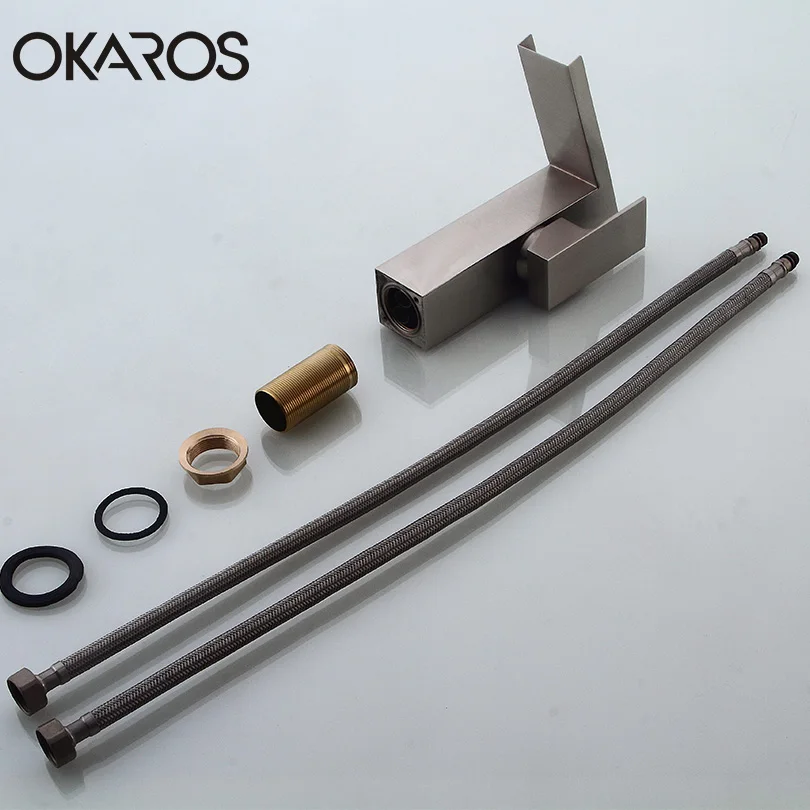 Смеситель для раковины OKAROS смеситель ванной комнаты установленный на палубе с