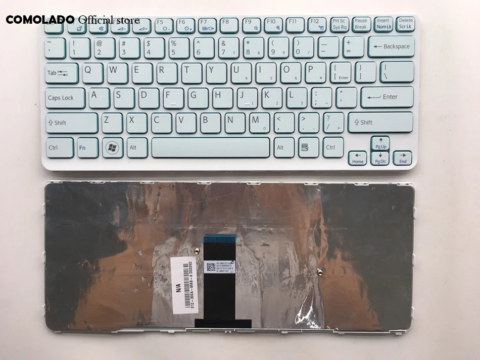 Английская клавиатура для Sony Vaio SVE 14 SVE14 SVS14 SVE14A с подсветкой и белой рамкой