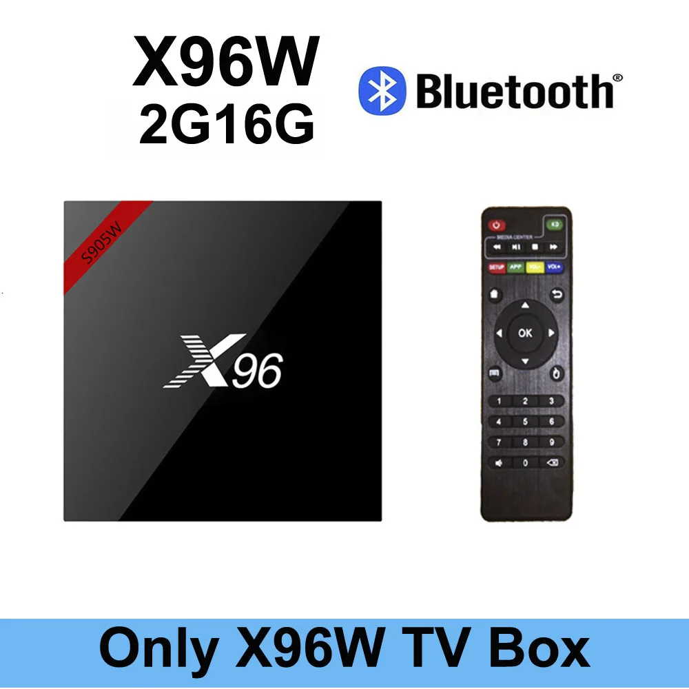 2G 16G BT VONTAR X96 Вт Смарт ТВ приставка android 7,1 2 Гб 16 Гб Amlogic S905W четырехъядерный H.265 4K 2,4 ГГц WiFi медиаплеер 1 ГБ 8 ГБ X96 мини - Цвет: 2G 16G BT