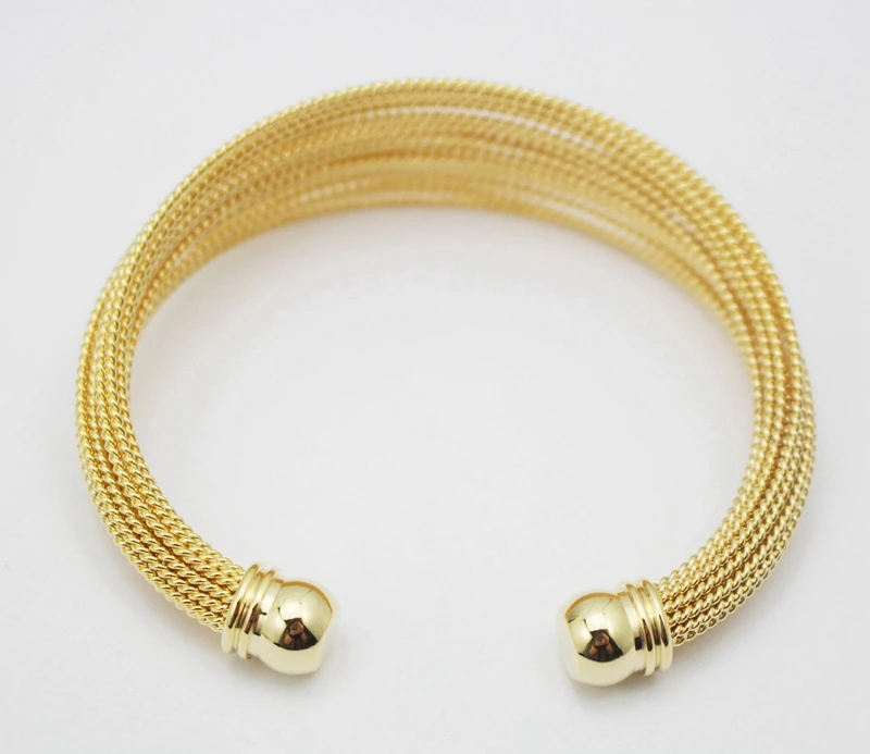 Модный браслет из нержавеющей стали Indian Jewelry золотого цвета для женщин и девочек, подарок, открывающийся манжет.