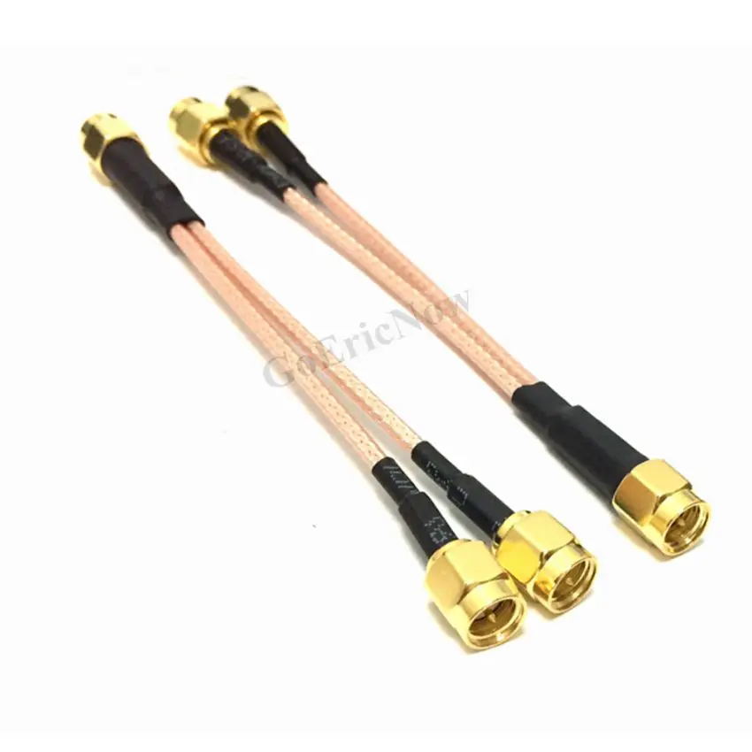 5 шт. RF коаксиальный RP SMA/ SMA штекер к Y 2x разъем сплиттер папа-папа суммирующий