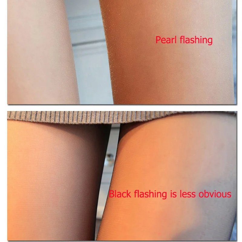 Новый лето Нейлон колготки женские Жемчужина Мигать Бархатные Сексуальные