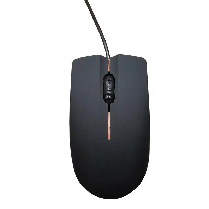 Black 1200 точек/дюйм для ПК ноутбука инженерные пластиковые оптические Usb Компьютерные аксессуары проводная мышь профессиональная Бесшумная матовая поверхность мыши - Цвет: Black