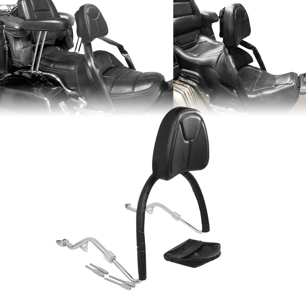 Мотоцикл черный Сисси Бар спинки комплект для Honda Gold Wing GL1800 GL 1800 2001 2016 15 12|Накладки