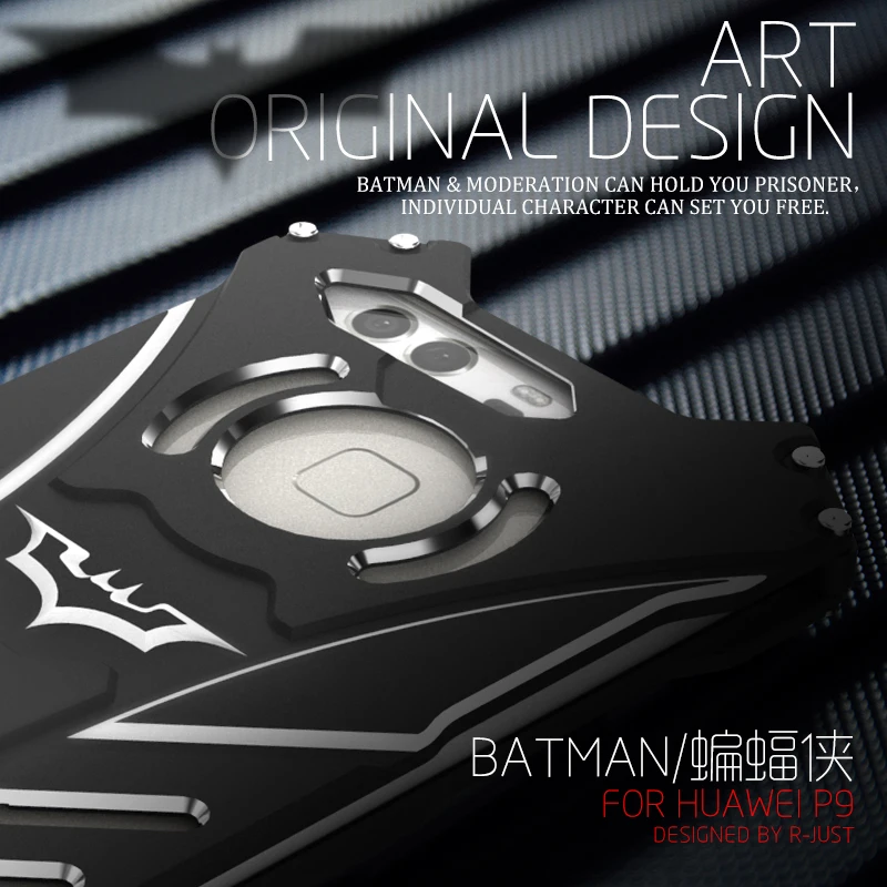P9 P10 R-JUST Batman Aluminum Metal Cover Case for Huawei Plus Premium Shockproof Rugged Armor For Cases | Мобильные телефоны и