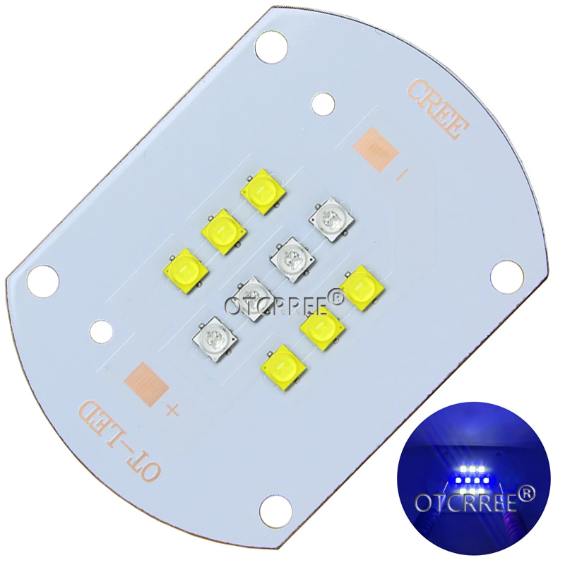 50 Вт Cree Xlamp xWhite 6 шт. 6500K и 4 Королевский синий нм светодиодный излучатель лампочка