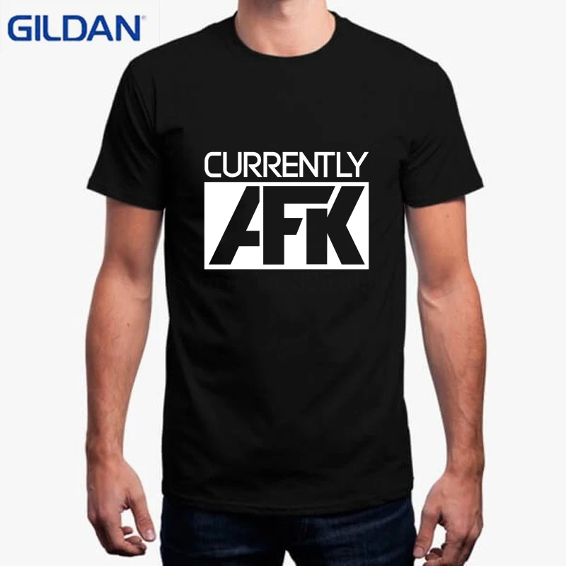 Для мужчин футболка роспись personalizar Camiseta в настоящее время АФК человек Марка Gildan