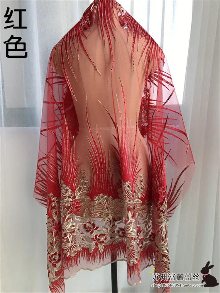 

3D Кружева Вышивка Ткань пайетки кружева наклейки бисером цветок кружева ткань аппликация для DIY свадебное платье 1 заказ = 1 метр