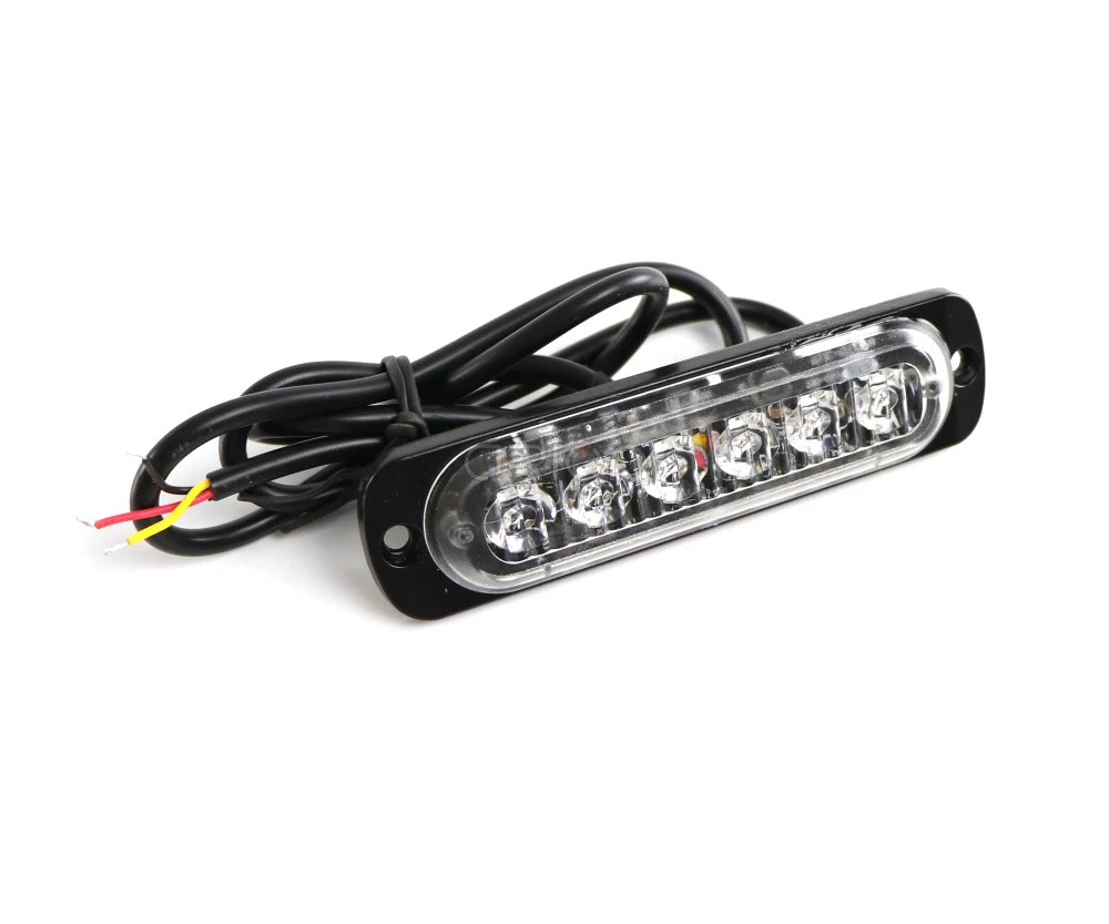 12V 24V 6 Led Стробоскоп предупреждающий светильник стробоскоп Решетка мигающий бар