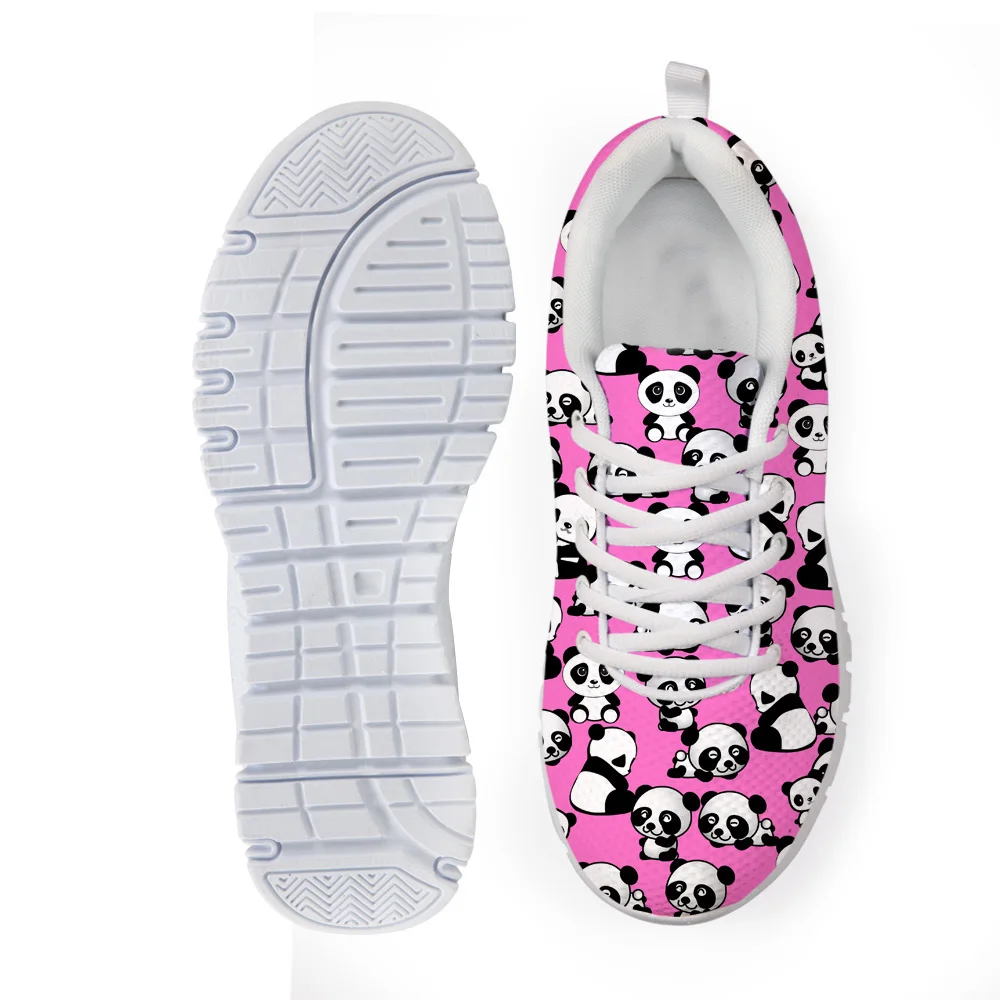 

NOISYDESIGNS Zapatos Mujer Casual Women flat Shoes Cute Animal Panda Prints flat Shoes for Lady Girls Light Weight Spring Shoes