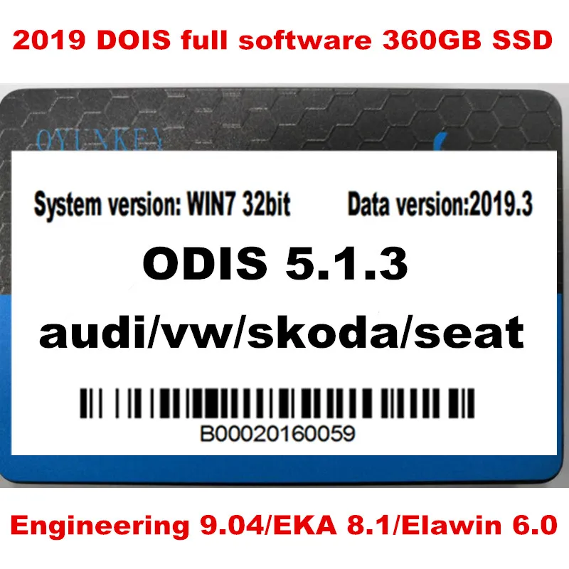 OKI VAS 5054A ODIS V4.4.1 Keygen Bluetooth AMB2300 с ODIS 5.1.3 HDD/SSD полное Программное обеспечение VAS5054 для VAG готов к использованию