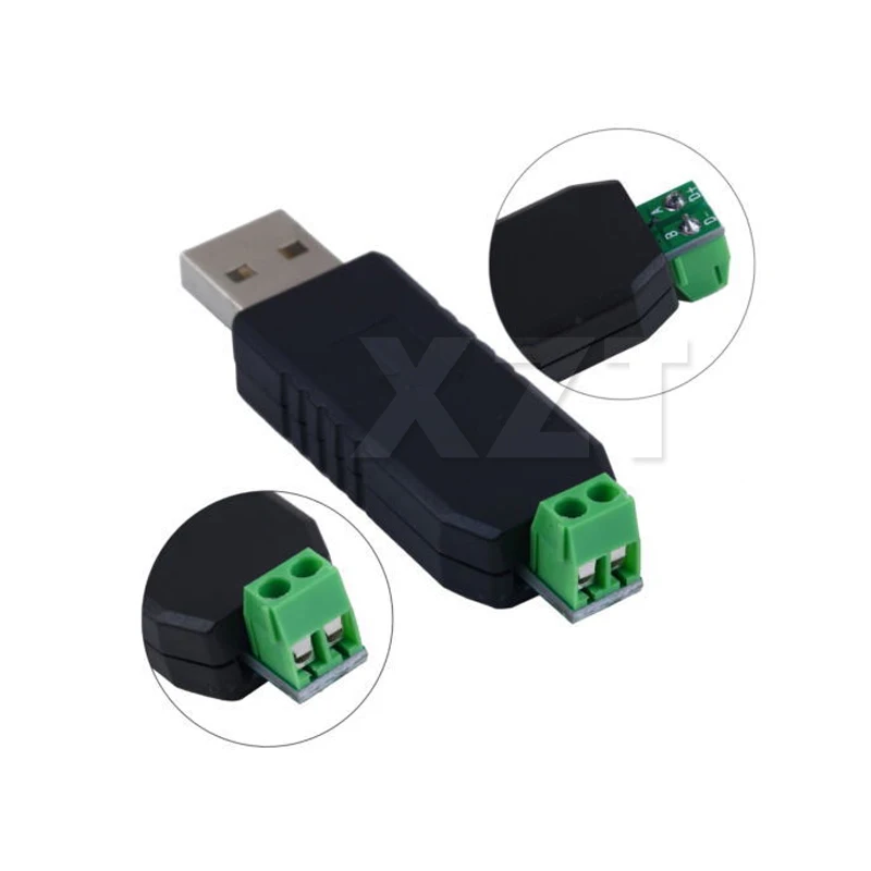 AT 1 шт. USB RS485 485 конвертер адаптер Поддержка для Win7 XP Vista Linux Mac OS WinCE5.0 новый черный |